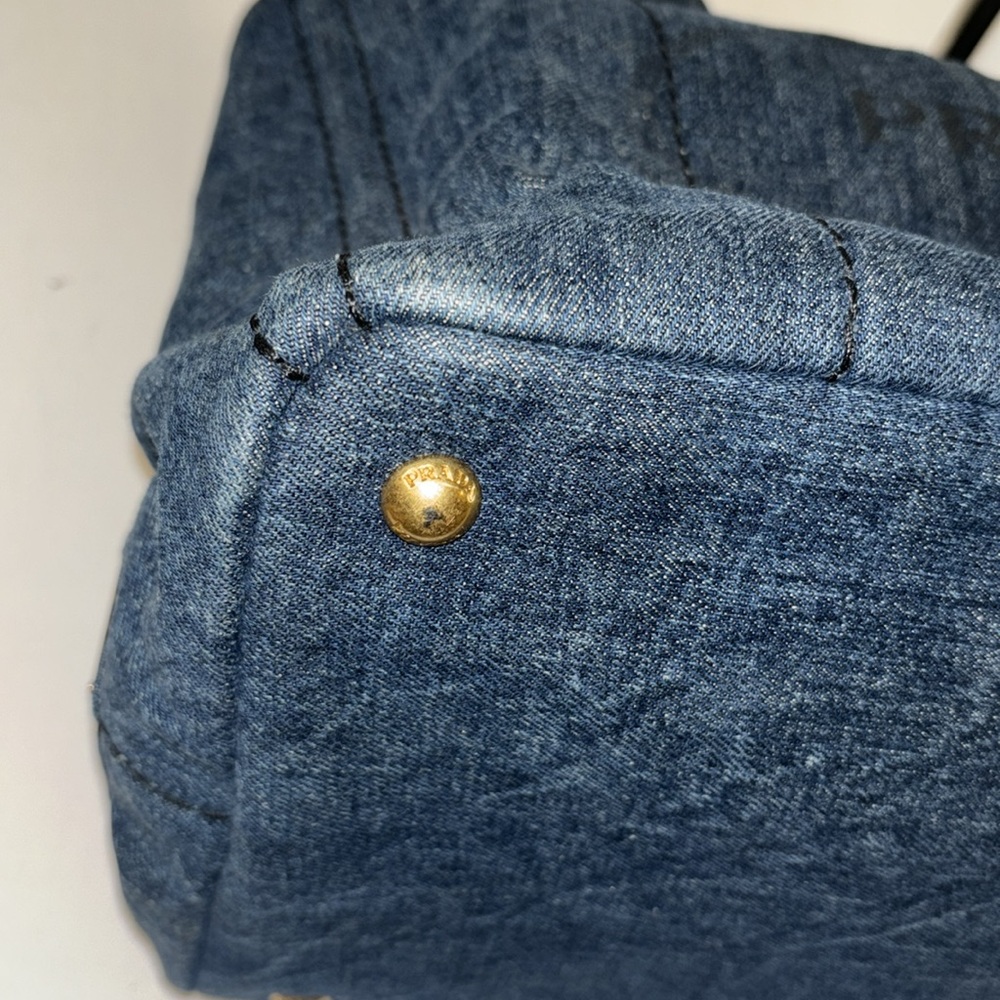 VGUC Denim Prada Tote ❌❌SOLD❌❌ - Picture 5 of 15